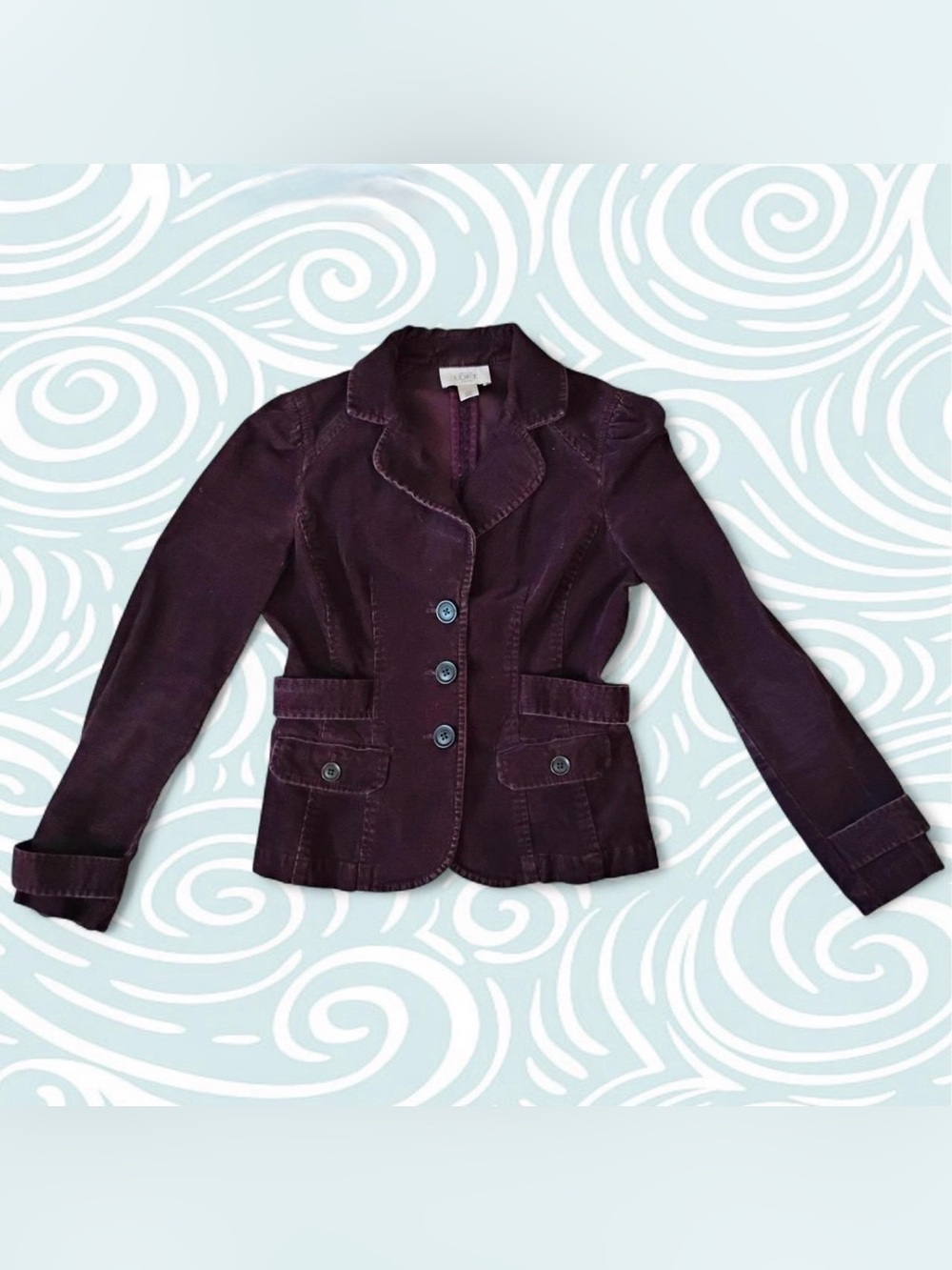 Ann Taylor loft Women's Plum corduroy Blazer Jacket